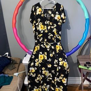Forever 21 + - Long floral slit dress